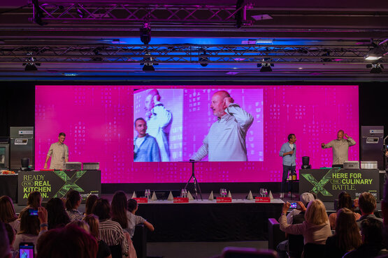 Kochduell Frank Rosin vs Thomas Penz auf der FAFGA | © Congress Messe Innsbruck Kochduell Frank Rosin vs Thomas Penz auf der FAFGA | © Congress Messe Innsbruck